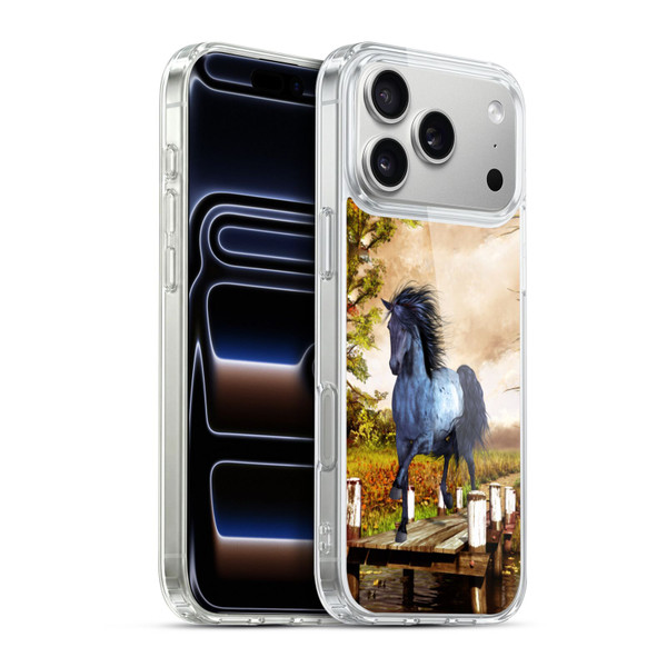 Simone Gatterwe Horses On The Lake Soft Gel Case for Apple iPhone 17 Pro Max