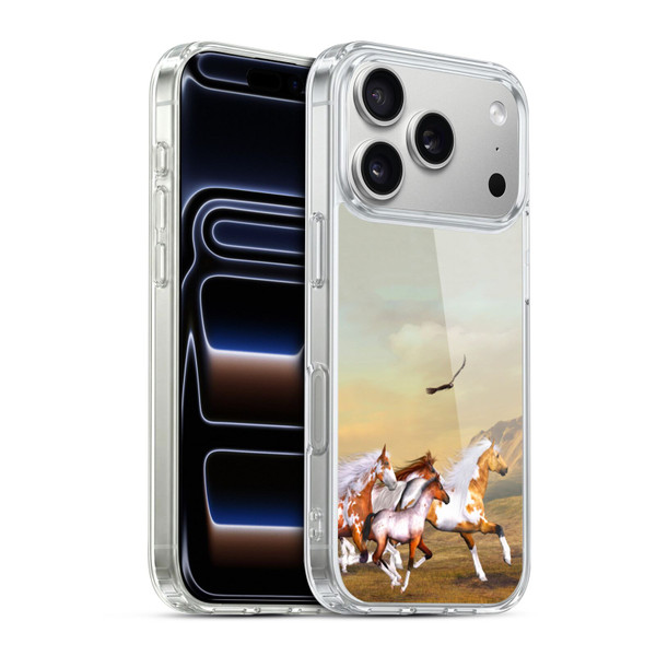 Simone Gatterwe Horses Wild Herd Soft Gel Case for Apple iPhone 17 Pro