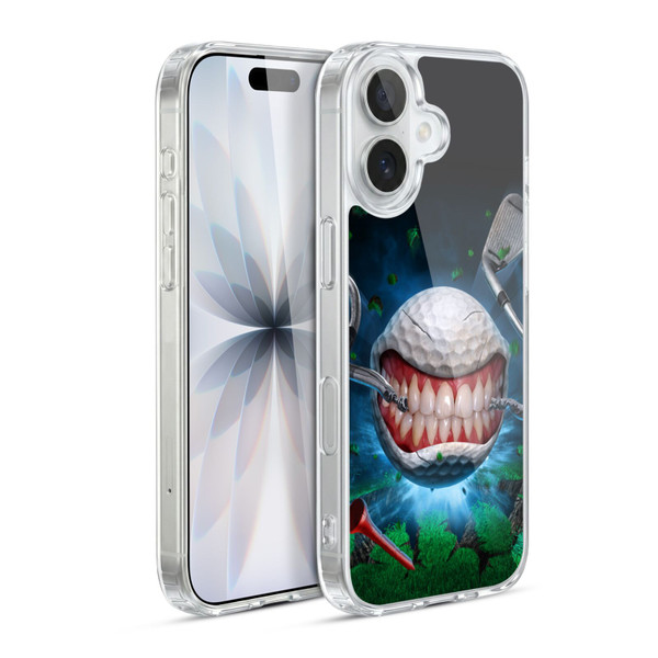 Tom Wood Monsters Golf Ball Soft Gel Case for Apple iPhone 17