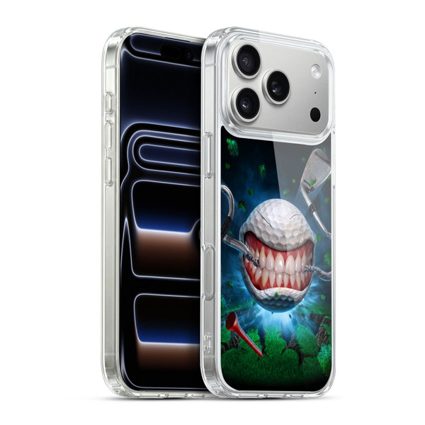 Tom Wood Monsters Golf Ball Soft Gel Case for Apple iPhone 17 Pro Max