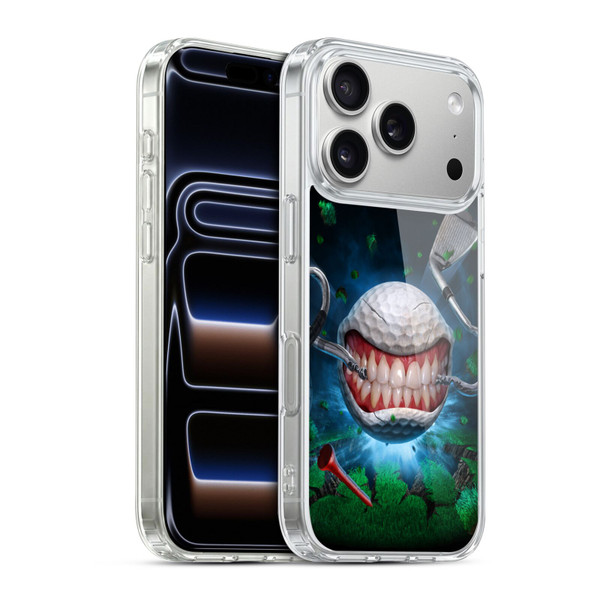 Tom Wood Monsters Golf Ball Soft Gel Case for Apple iPhone 17 Pro