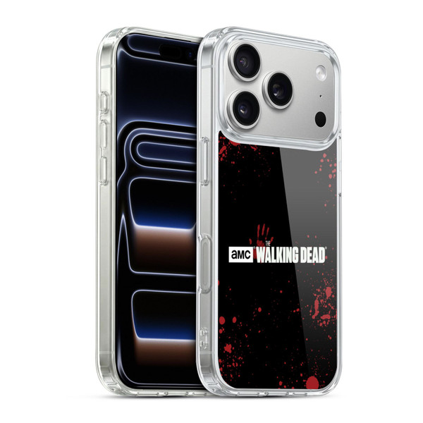 AMC The Walking Dead Logo Blood Black Soft Gel Case for Apple iPhone 17 Pro