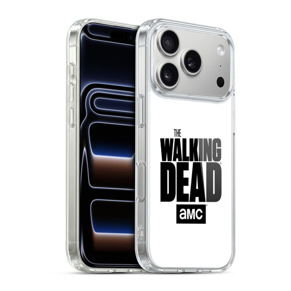 AMC The Walking Dead Logo White Soft Gel Case for Apple iPhone 17 Pro