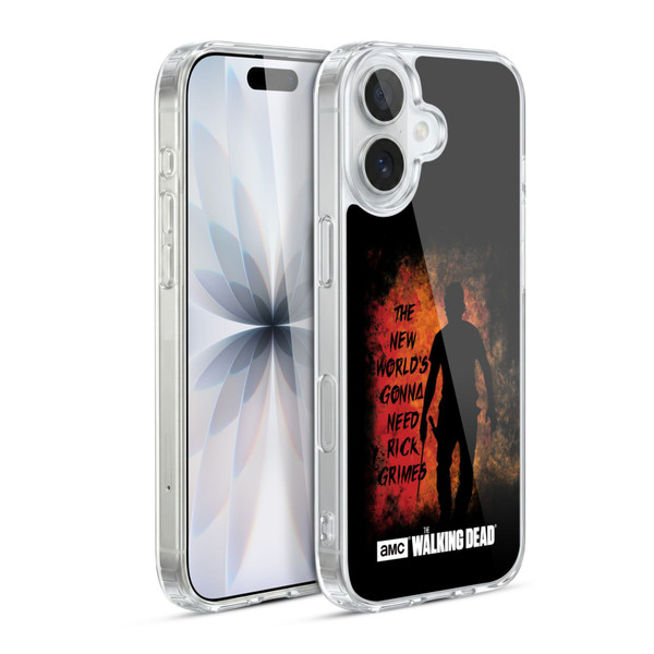 AMC The Walking Dead Typography Gonna Need Rick Soft Gel Case for Apple iPhone 17