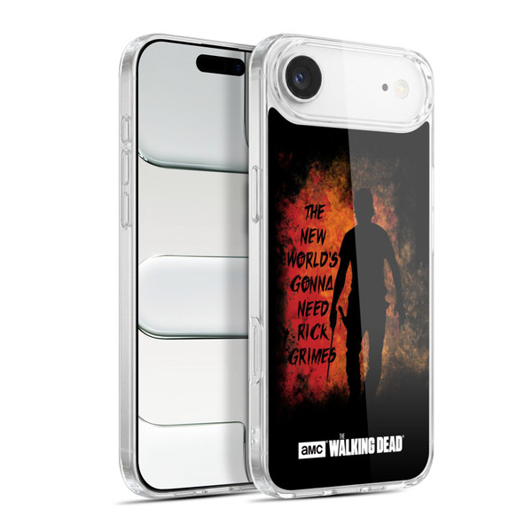 AMC The Walking Dead Typography Gonna Need Rick Soft Gel Case for Apple iPhone 17 Air