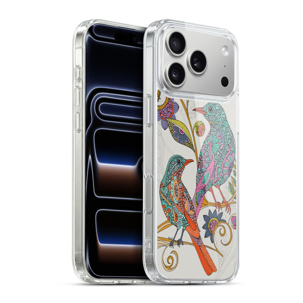 Valentina Birds Spring Flower Doodle Soft Gel Case for Apple iPhone 17 Pro Max