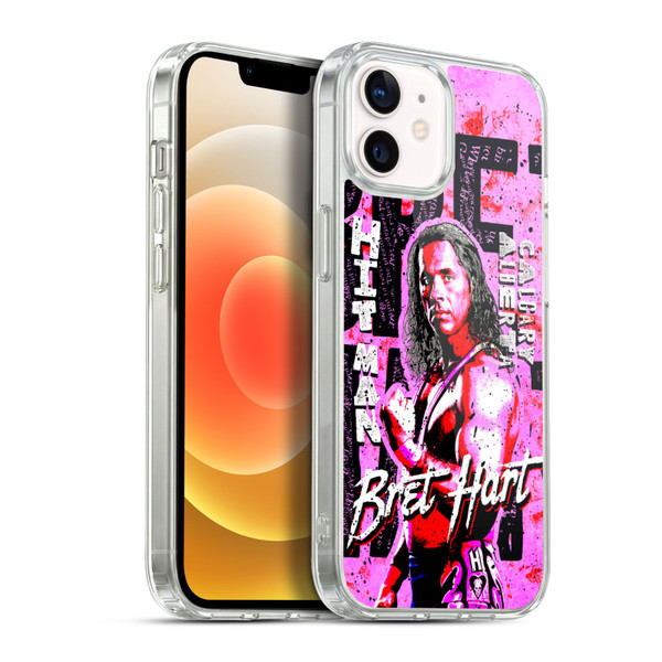 WWE Bret Hart Graphics Soft Gel Case for Apple iPhone 12 / iPhone 12 Pro & MagSafe