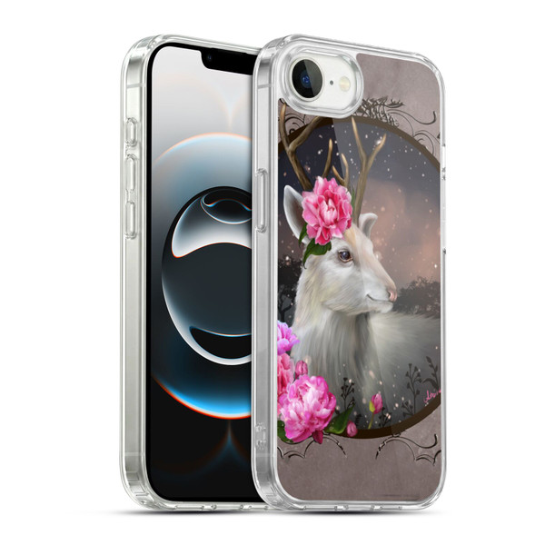 Ash Evans Animals White Deer Soft Gel Case for Apple iPhone 16e / Apple iPhone 17e & MagSafe