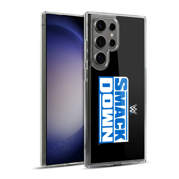 WWE TV Program Logo Smack Down Soft Gel Case for Samsung Galaxy S23 Ultra 5G & MagSafe