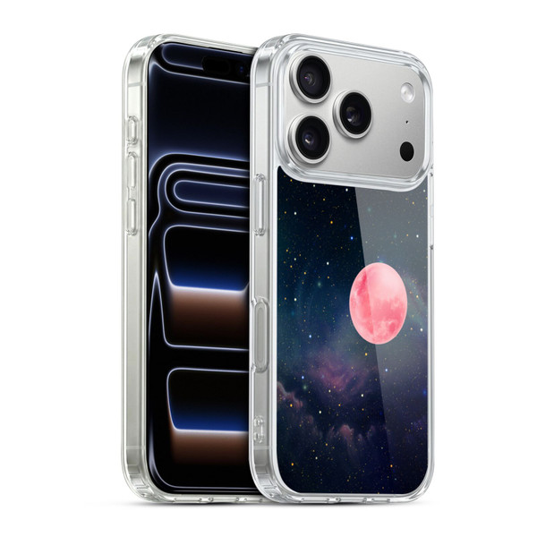 Cosmo18 Space Pink Moon Soft Gel Case for Apple iPhone 17 Pro