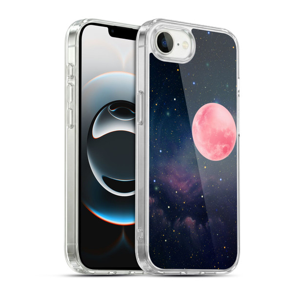 Cosmo18 Space Pink Moon Soft Gel Case for Apple iPhone 16e / Apple iPhone 17e & MagSafe