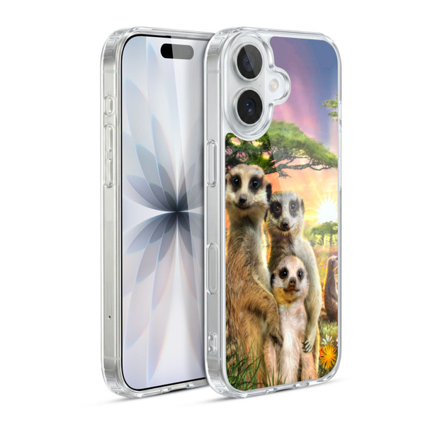 Aimee Stewart Animals Meerkats Soft Gel Case for Apple iPhone 17