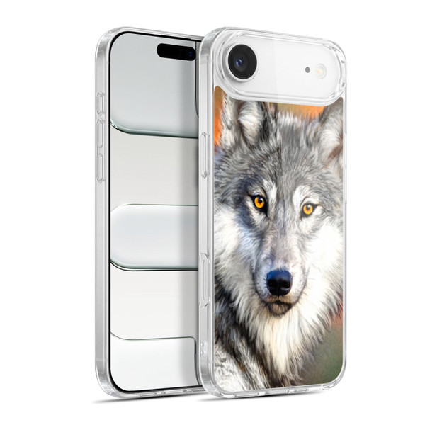 Aimee Stewart Animals Autumn Wolf Soft Gel Case for Apple iPhone 17 Air
