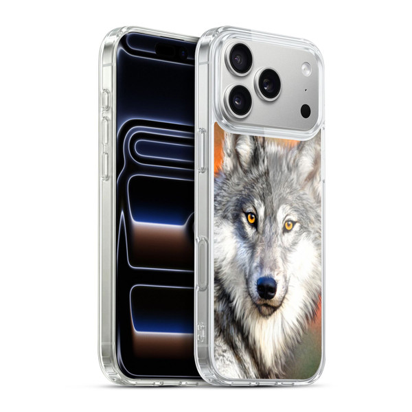 Aimee Stewart Animals Autumn Wolf Soft Gel Case for Apple iPhone 17 Pro Max