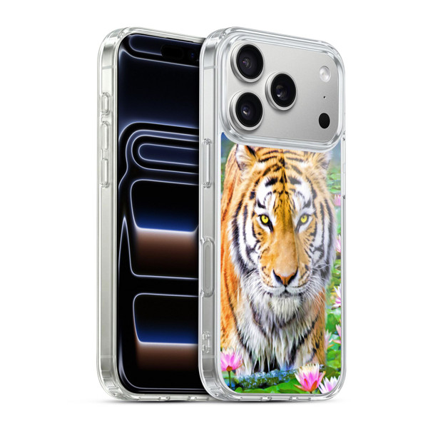 Aimee Stewart Animals Tiger and Lily Soft Gel Case for Apple iPhone 17 Pro