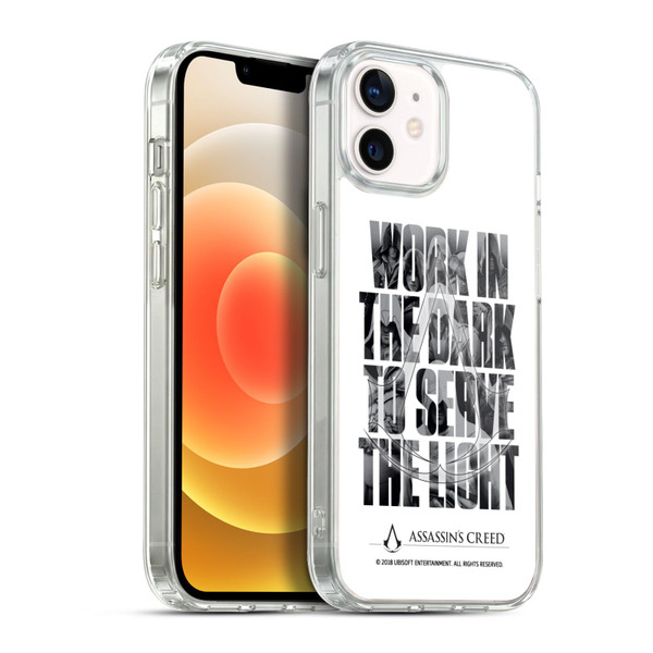 Assassin's Creed Legacy Typography Double Exposure Soft Gel Case for Apple iPhone 12 / iPhone 12 Pro & MagSafe