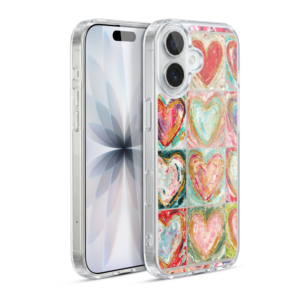 Haley Bush Pattern Painting Hearts Soft Gel Case for Apple iPhone 17