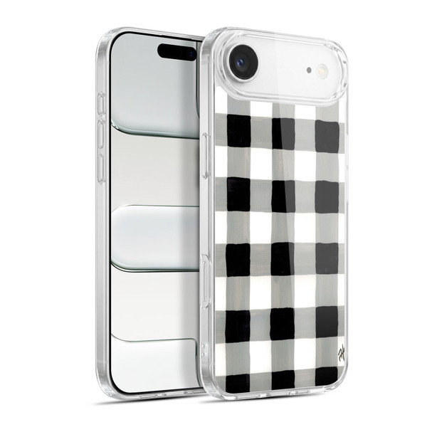 Haley Bush Pattern Painting Buffalo Check Black Soft Gel Case for Apple iPhone 17 Air