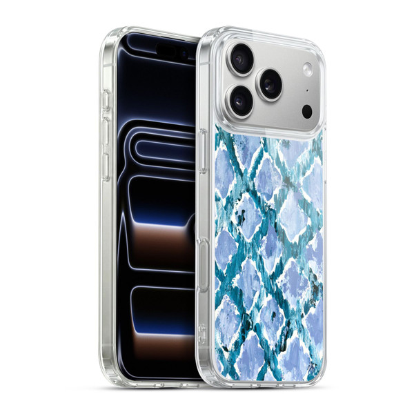 Haley Bush Pattern Painting Blue Diamond Soft Gel Case for Apple iPhone 17 Pro Max