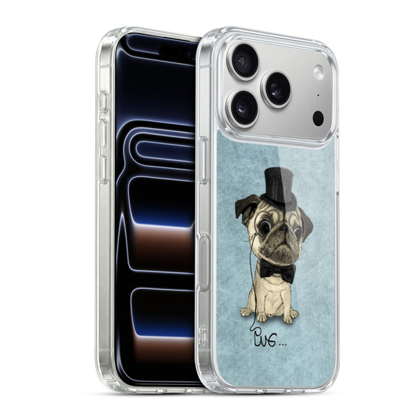Barruf Dogs Gentle Pug Soft Gel Case for Apple iPhone 17 Pro