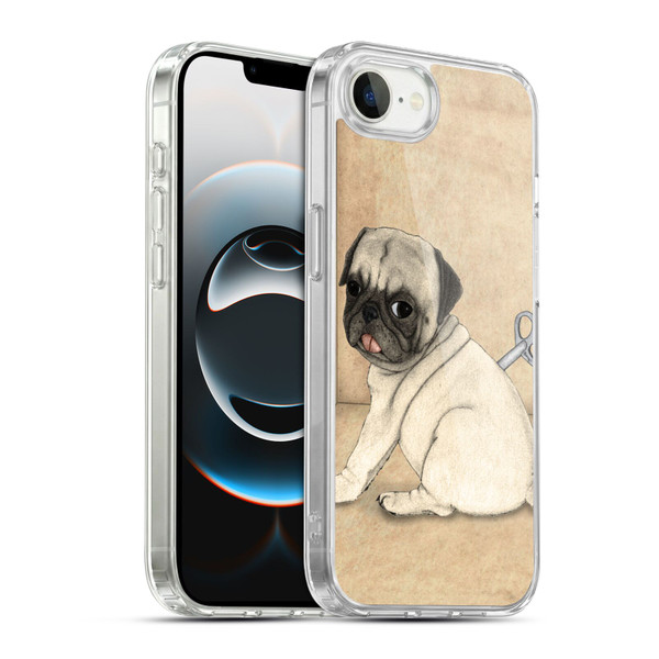 Barruf Dogs Pug Toy Soft Gel Case for Apple iPhone 16e / Apple iPhone 17e & MagSafe