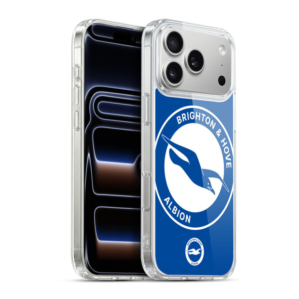 Brighton & Hove Albion F.C Logo Oversized Soft Gel Case for Apple iPhone 17 Pro Max