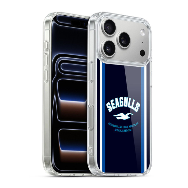 Brighton & Hove Albion F.C Logo Seagulls Soft Gel Case for Apple iPhone 17 Pro
