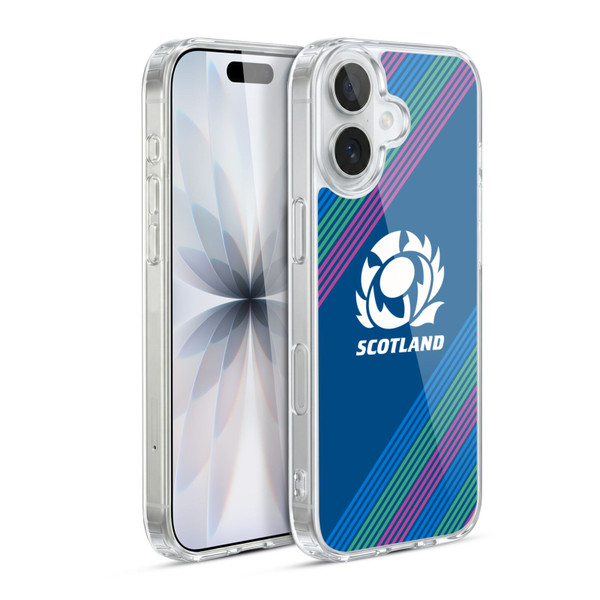 Scotland Rugby Graphics Stripes Soft Gel Case for Apple iPhone 17