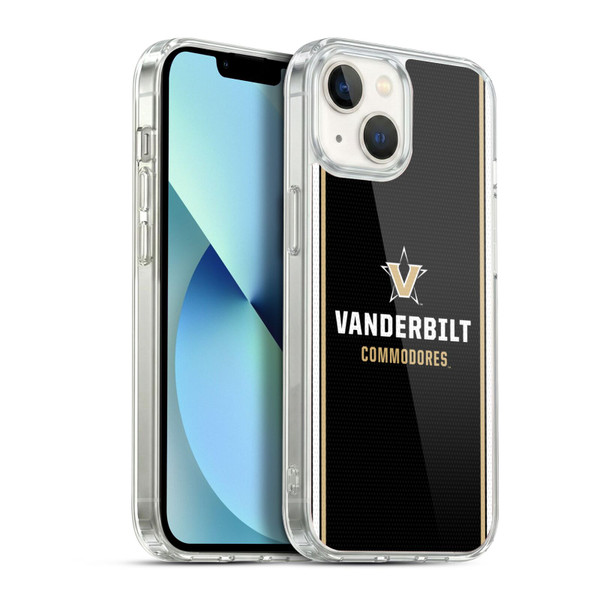 Vanderbilt University Vandy Vanderbilt University Football Jersey Soft Gel Case for Apple iPhone 13