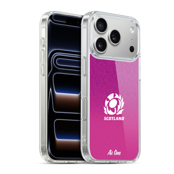 Scotland Rugby Graphics Gradient Pattern Soft Gel Case for Apple iPhone 17 Pro