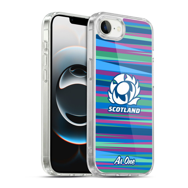Scotland Rugby Graphics Training Pattern Soft Gel Case for Apple iPhone 16e / Apple iPhone 17e & MagSafe