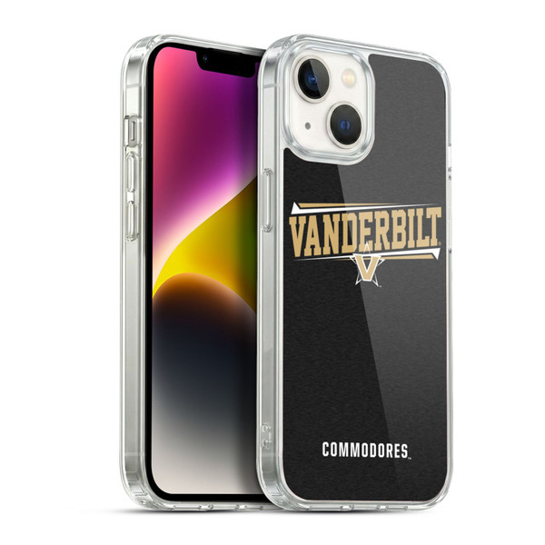 Vanderbilt University Vandy Vanderbilt University Double Bar Soft Gel Case for Apple iPhone 14