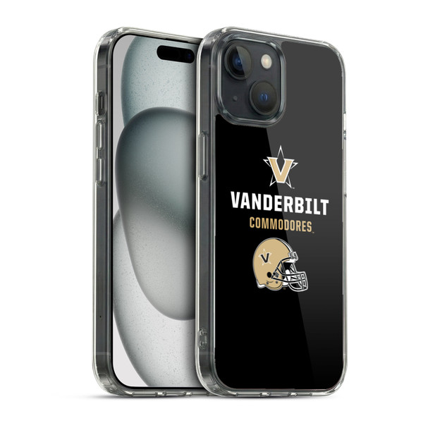 Vanderbilt University Vandy Vanderbilt University Helmet Logotype Soft Gel Case for Apple iPhone 15 & MagSafe