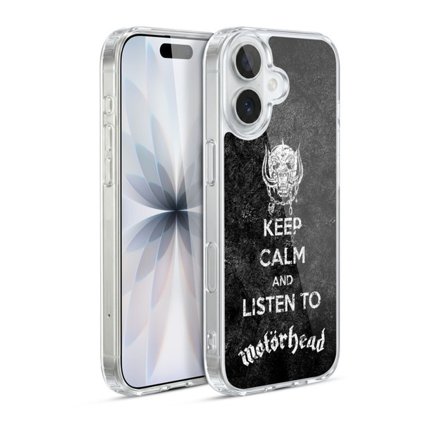 Motorhead Key Art Keep Calm Soft Gel Case for Apple iPhone 17