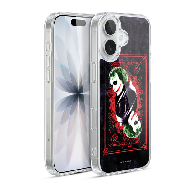 The Dark Knight Graphics Joker Card Soft Gel Case for Apple iPhone 17