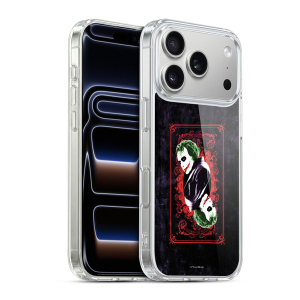 The Dark Knight Graphics Joker Card Soft Gel Case for Apple iPhone 17 Pro
