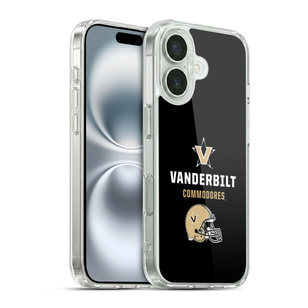 Vanderbilt University Vandy Vanderbilt University Helmet Logotype Soft Gel Case for Apple iPhone 16 & MagSafe