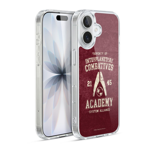 EA Bioware Mass Effect 3 Badges And Logos Interplanetary Combatives Soft Gel Case for Apple iPhone 17