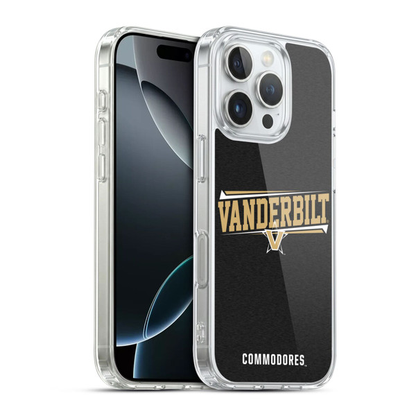 Vanderbilt University Vandy Vanderbilt University Double Bar Soft Gel Case for Apple iPhone 16 Pro & MagSafe