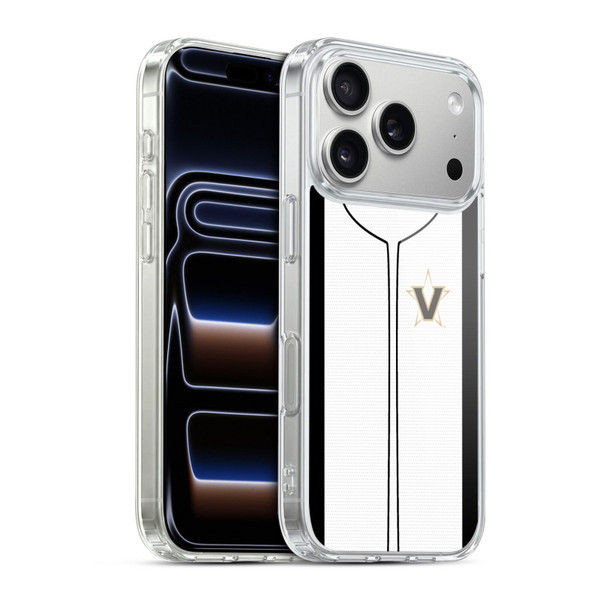 Vanderbilt University Vandy Vanderbilt University Baseball Jersey Soft Gel Case for Apple iPhone 17 Pro