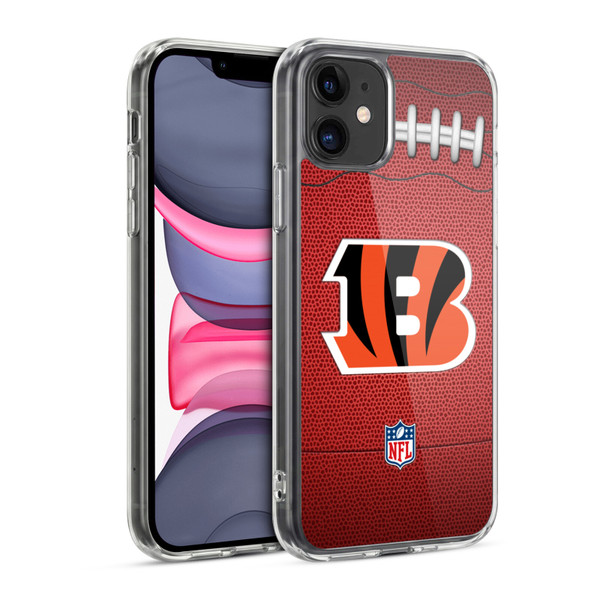 NFL Cincinnati Bengals Graphics Football Soft Gel Case for Apple iPhone 11