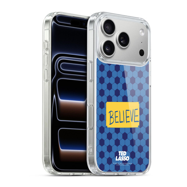 Ted Lasso Season 1 Graphics Believe Soft Gel Case for Apple iPhone 17 Pro