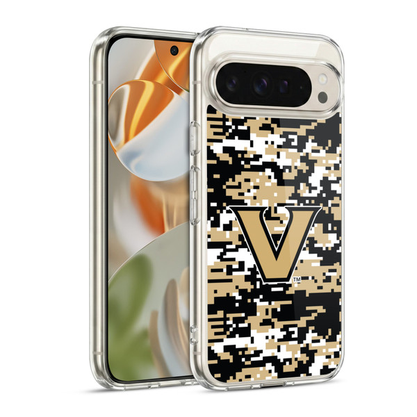 Vanderbilt University Vandy Vanderbilt University Digital Camouflage Soft Gel Case for Google Pixel 9 / Pixel 9 Pro