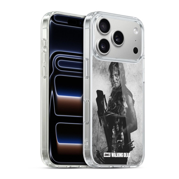 AMC The Walking Dead Double Exposure Daryl Soft Gel Case for Apple iPhone 17 Pro