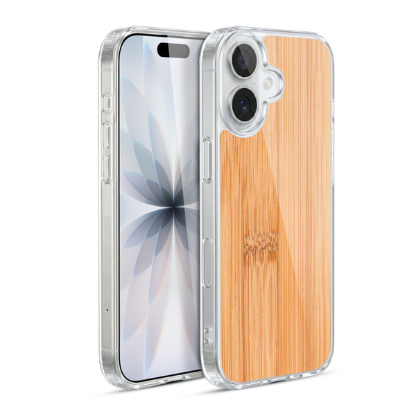 PLdesign Wood And Rust Prints Light Brown Bamboo Soft Gel Case for Apple iPhone 17