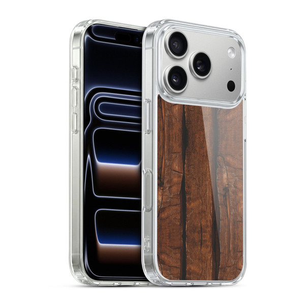 PLdesign Wood And Rust Prints Rustic Brown Old Wood Soft Gel Case for Apple iPhone 17 Pro