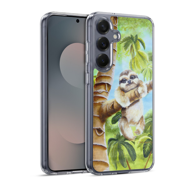 Lisa Sparling Creatures Cutest Sloth Soft Gel Case for Samsung Galaxy S25 & MagSafe