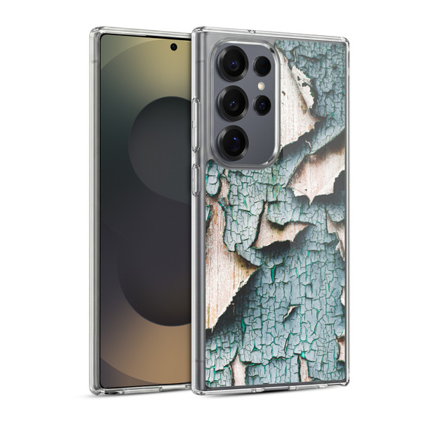 PLdesign Wood And Rust Prints Rustic Old Peeling Apart Soft Gel Case for Samsung Galaxy S25 Ultra & MagSafe