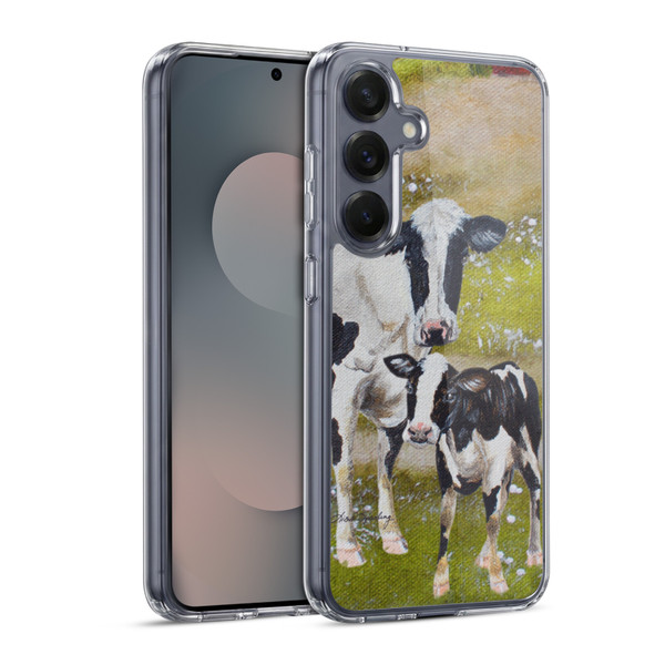 Lisa Sparling Creatures Two Cows Soft Gel Case for Samsung Galaxy S25 & MagSafe