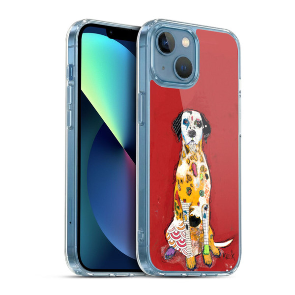Michel Keck Dogs 2 Dalmatian Soft Gel Case for Apple iPhone 13 Mini & MagSafe